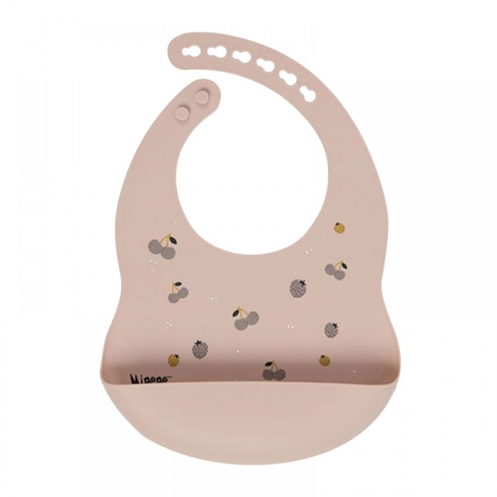 Σαλιάρα Σιλικόνης Light Pink Minene Σαλιάρα Σιλικόνης Light Pink Minene