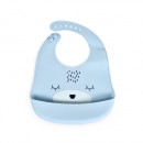 Σαλιάρα Σιλικόνης Oscar Μπλε Cangaroo