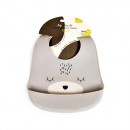 Σαλιάρα Σιλικόνης Oscar Γκρι Cangaroo Σαλιάρα Σιλικόνης Oscar Γκρι Cangaroo