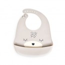 Σαλιάρα Σιλικόνης Oscar Γκρι Cangaroo Σαλιάρα Σιλικόνης Oscar Γκρι Cangaroo