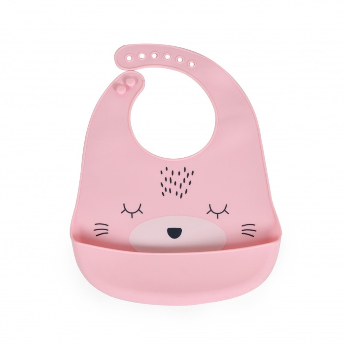 Σαλιάρα Σιλικόνης Oscar Ροζ Cangaroo Σαλιάρα Σιλικόνης Oscar Ροζ Cangaroo