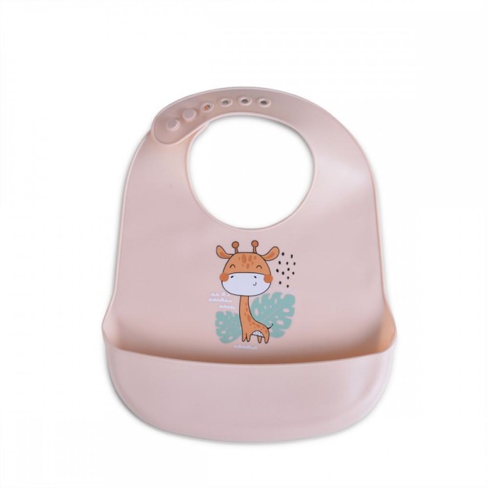 Σαλιάρα Σιλικόνης Rooibos Pink Cangaroo