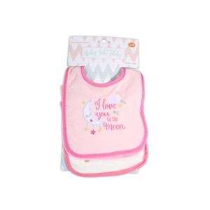 Σαλιάρα Βρεφική 3 Τμχ. Tibby Ροζ Cangaroo