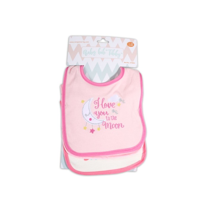 Σαλιάρα Βρεφική 3 Τμχ. Tibby Ροζ Cangaroo Σαλιάρα Βρεφική 3 Τμχ. Tibby Ροζ Cangaroo