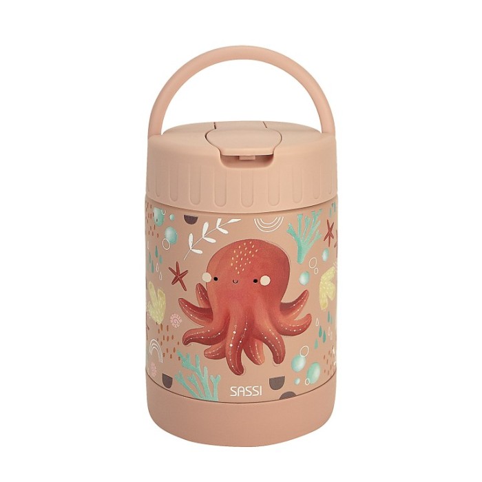 Sassi Ανοξείδωτο Δοχείο Φαγητού 350ml Slurpy The Octopus Sassi Ανοξείδωτο Δοχείο Φαγητού 350ml Slurpy The Octopus