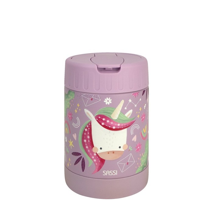 Sassi Ανοξείδωτο Δοχείο Φαγητού 350ml Sparkly The Unicorn Sassi Ανοξείδωτο Δοχείο Φαγητού 350ml Sparkly The Unicorn