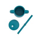 Sassi Κύπελλο Σιλικόνης Με Χερούλια Και Καλαμάκι Chewy The Elephant