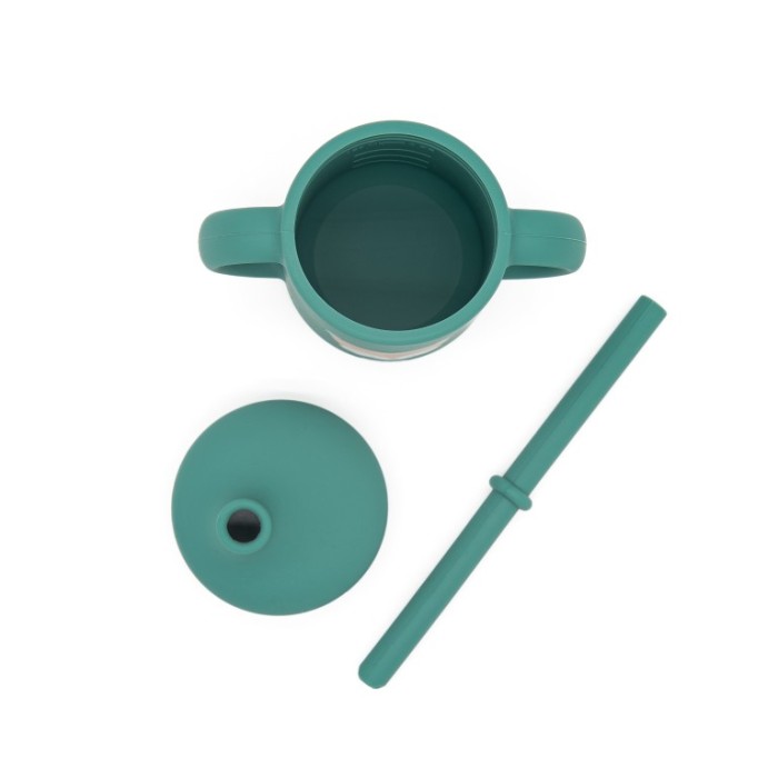 Sassi Κύπελλο Σιλικόνης Με Χερούλια Και Καλαμάκι Crunchy The Fox