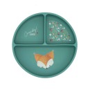 Sassi Πιάτο Σιλικόνης Με Χωρίσματα Crunchy The Fox