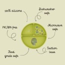 Sassi Πιάτο Σιλικόνης Με Χωρίσματα Cracky The Dinosaur