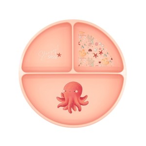 Sassi Πιάτο Σιλικόνης Με Χωρίσματα Slurpy The Octopus