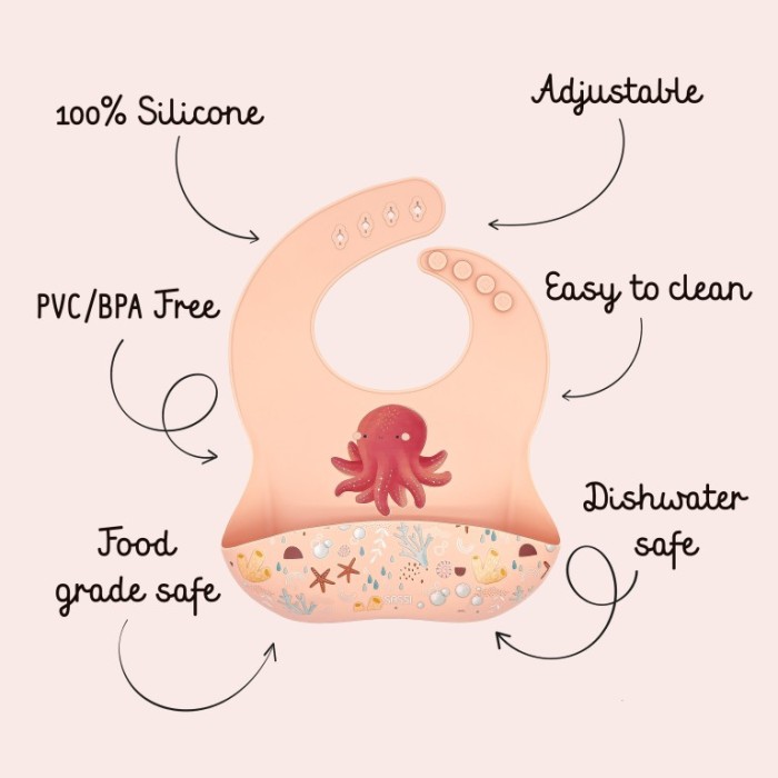 Sassi Σαλιάρα Σιλικόνης Slurpy The Octopus