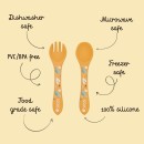 Sassi Σετ Κουτάλι Πιρούνι Σιλικόνης Chompy The Lion