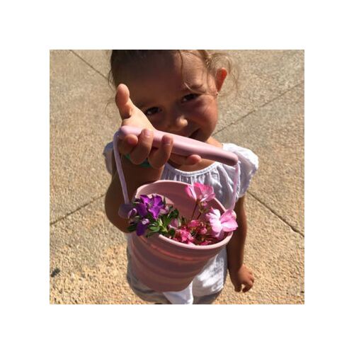 Scrunch Σετ Πτυσσόμενο κουβαδάκι με φτυαράκι ''Dusty Rose''