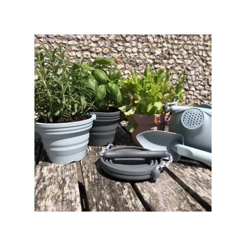 Scrunch Σετ Πτυσσόμενο κουβαδάκι με φτυαράκι ''Anthracite Grey''