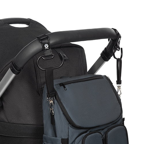 Σετ 2 Μεγάλοι Γάντζοι Καροτσιού Μαύρο Dooky Σετ 2 Μεγάλοι Γάντζοι Καροτσιού Μαύρο Dooky