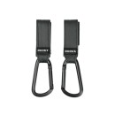 Σετ 2 Μικροί Γάντζοι Καροτσιού Μαύρο Dooky