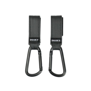 Σετ 2 Μικροί Γάντζοι Καροτσιού Μαύρο Dooky