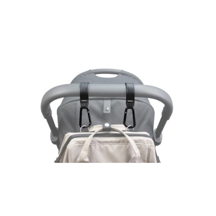 Σετ 2 Μικροί Γάντζοι Καροτσιού Μαύρο Dooky