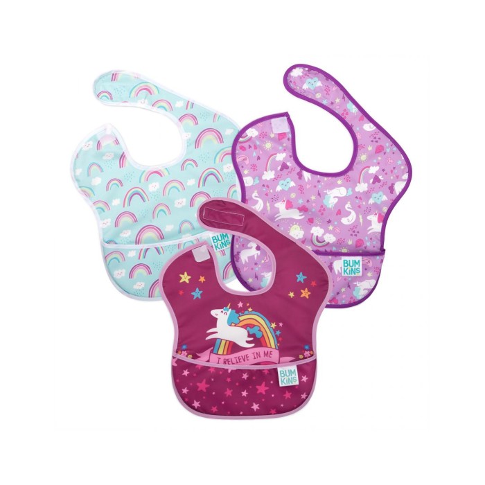 Σετ 3τμχ Αδιάβροχες Σαλιάρες Superbib Μονόκερος Bumkins Σετ 3τμχ Αδιάβροχες Σαλιάρες Superbib Μονόκερος Bumkins