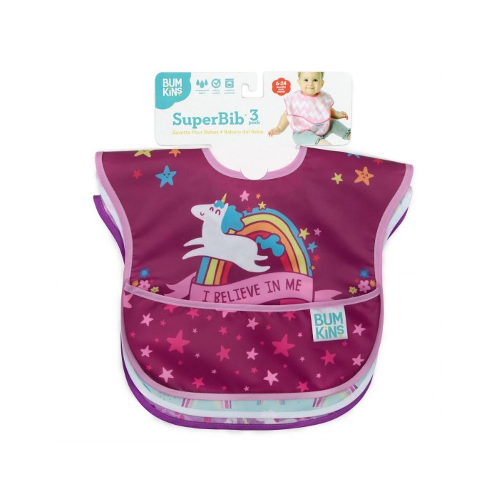 Σετ 3τμχ Αδιάβροχες Σαλιάρες Superbib Μονόκερος Bumkins Σετ 3τμχ Αδιάβροχες Σαλιάρες Superbib Μονόκερος Bumkins