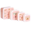 Σετ 4 Δοχεία Φαγητού Μεσημεριανό & Σνακ Πεταλούδες A little lovely company