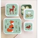 Σετ 4 Δοχεία Φαγητού Μεσημεριανού και Σνακ Forest Friends A little lovely company Σετ 4 Δοχεία Φαγητού Μεσημεριανού και Σνακ Forest Friends A little lovely company