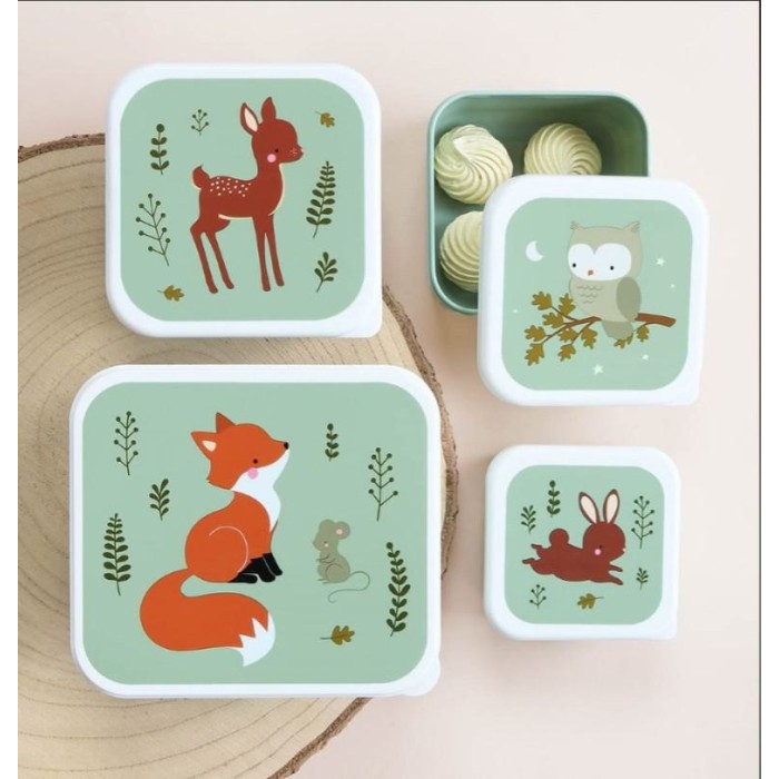 Σετ 4 Δοχεία Φαγητού Μεσημεριανού και Σνακ Forest Friends A little lovely company Σετ 4 Δοχεία Φαγητού Μεσημεριανού και Σνακ Forest Friends A little lovely company