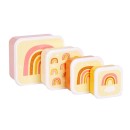 Σετ 4 Δοχεία Φαγητού Μεσημεριανού και Σνακ Ουράνια Τόξα A little lovely company