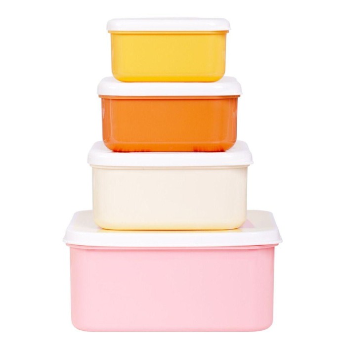 Σετ 4 Δοχεία Φαγητού Μεσημεριανού και Σνακ Ουράνια Τόξα A little lovely company