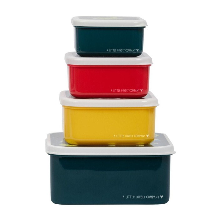 Σετ 4 Δοχεία Φαγητού Μεσημεριανού και Σνακ Jungle Tiger A little lovely company