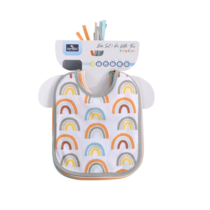 Σετ 7τμχ Σαλιάρες Με Κορδόνι Uni Lorelli