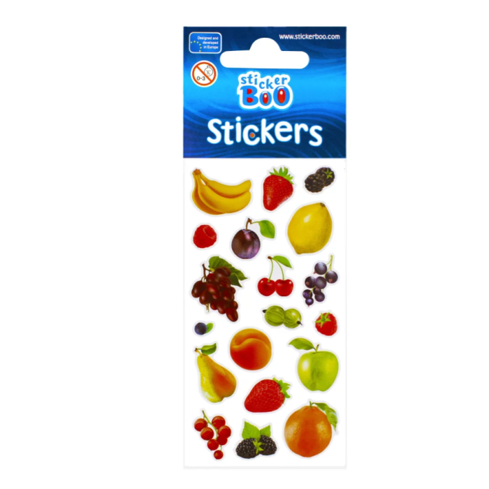 Sticker Boo Σετ Αυτοκόλλητων Φρούτων