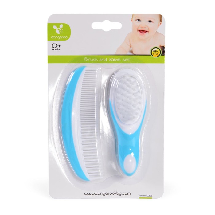 Σετ Βούρτσα και Χτένα C2000 Cangaroo Μπλε