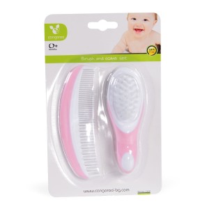 Σετ Βούρτσα και Χτένα C2000 Cangaroo Ροζ