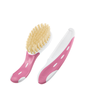 Σετ βούρτσα - χτένα από Φυσική Τρίχα Nuk Ροζ Σετ βούρτσα - χτένα από Φυσική Τρίχα Nuk Ροζ