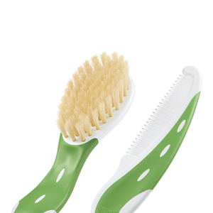 Σετ βούρτσα - χτένα από Φυσική Τρίχα Nuk Πράσινη