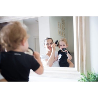 Σετ Βούρτσα – Χτένα με Φυσική Τρίχα Γαλάζιο Minene