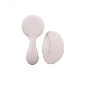 Σετ Βούρτσα – Χτένα με Φυσική Τρίχα Ανοιχτό Ροζ Minene