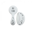 Σετ Βούρτσα – Χτένα με Φυσική Τρίχα Λευκό Minene