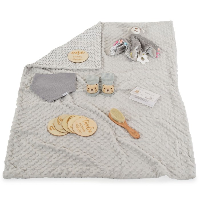 Σετ Δώρου Για Μωρά 6τμχ Bearli Grey Cangaroo