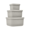 Σετ Φαγητοδοχείου 3τμχ Platinum Silicone Sand Kikka Boo