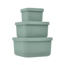 Σετ Φαγητοδοχείου 3τμχ Platinum Silicone Sage Kikka Boo