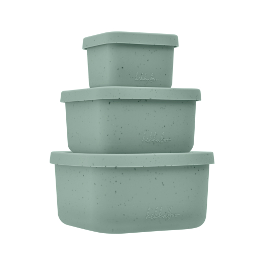 Σετ Φαγητοδοχείου 3τμχ Platinum Silicone Sage Kikka Boo