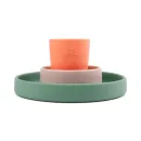 Σετ Φαγητού Σιλικόνης Croco Green - Powder - Coral Done by Deer