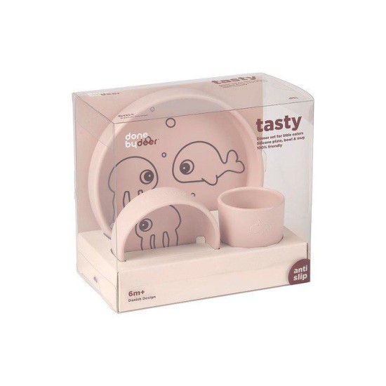 Σετ Φαγητού Σιλικόνης Sea Friends Powder Done By Deer