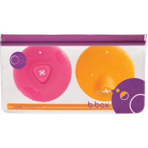 Σετ Καπάκια Σιλικόνης & Καλαμάκι Σε Θήκη Με Φερμουάρ​ B.box