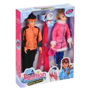 Σετ Κούκλες Ζευγάρι Σκι 30cm Martin Toys Σετ Κούκλες Ζευγάρι Σκι 30cm Martin Toys