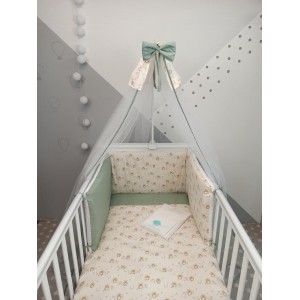 Σετ Κούνιας 10τμχ Hugs Μπεζ Φούντο Baby Star Σετ Κούνιας 10τμχ Hugs Μπεζ Φούντο Baby Star