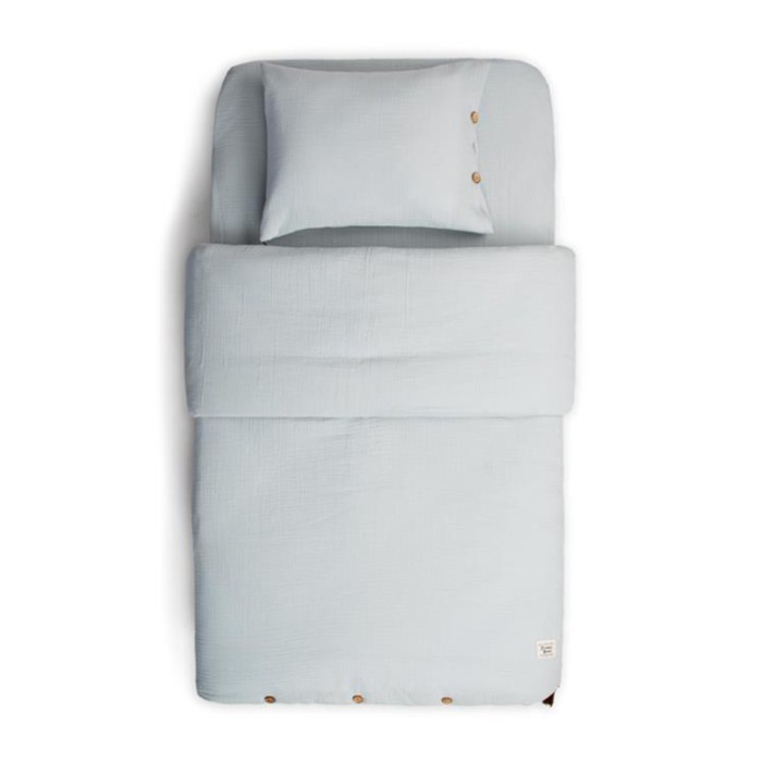 Σετ Κούνιας 2τμχ Παπλωματοθήκη & Μαξιλαροθήκη Dove Grey Funna Baby